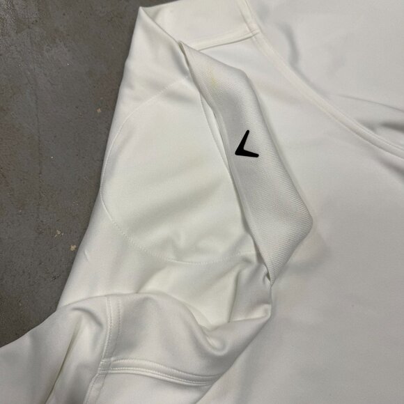 Callaway Golf Shirt Short Sleeve Polo Stretch White Large - Picture 5 of 7